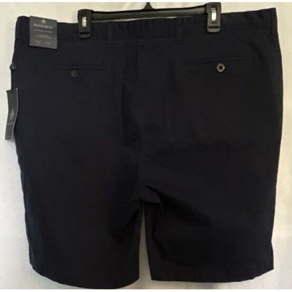 New Rainforest Men's NAVY BLUE Comfort Stretch FF Shorts, 9" Size 42 - Picture 2 of 10